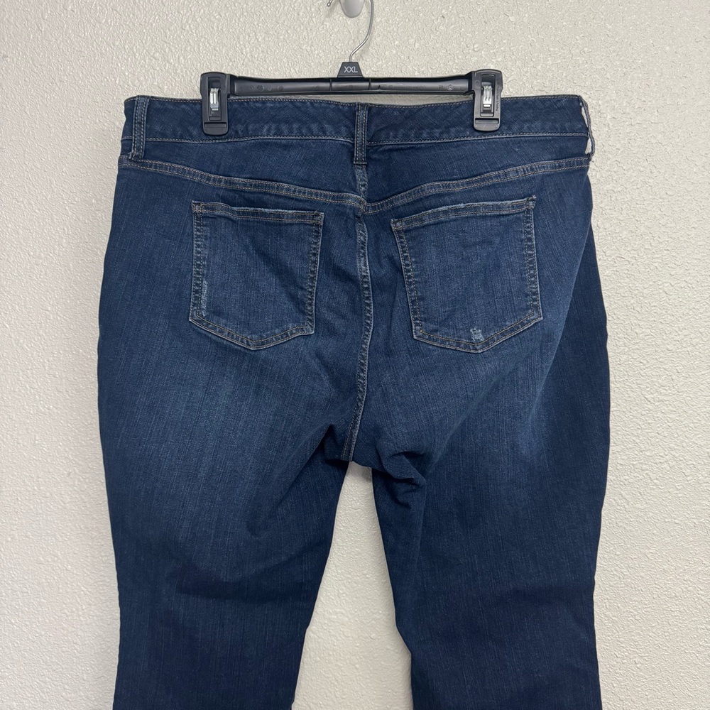 Torrid Size 18 Short Jeans Skinny Distressed Faux Tears Dark Wash - Picture 4 of 10